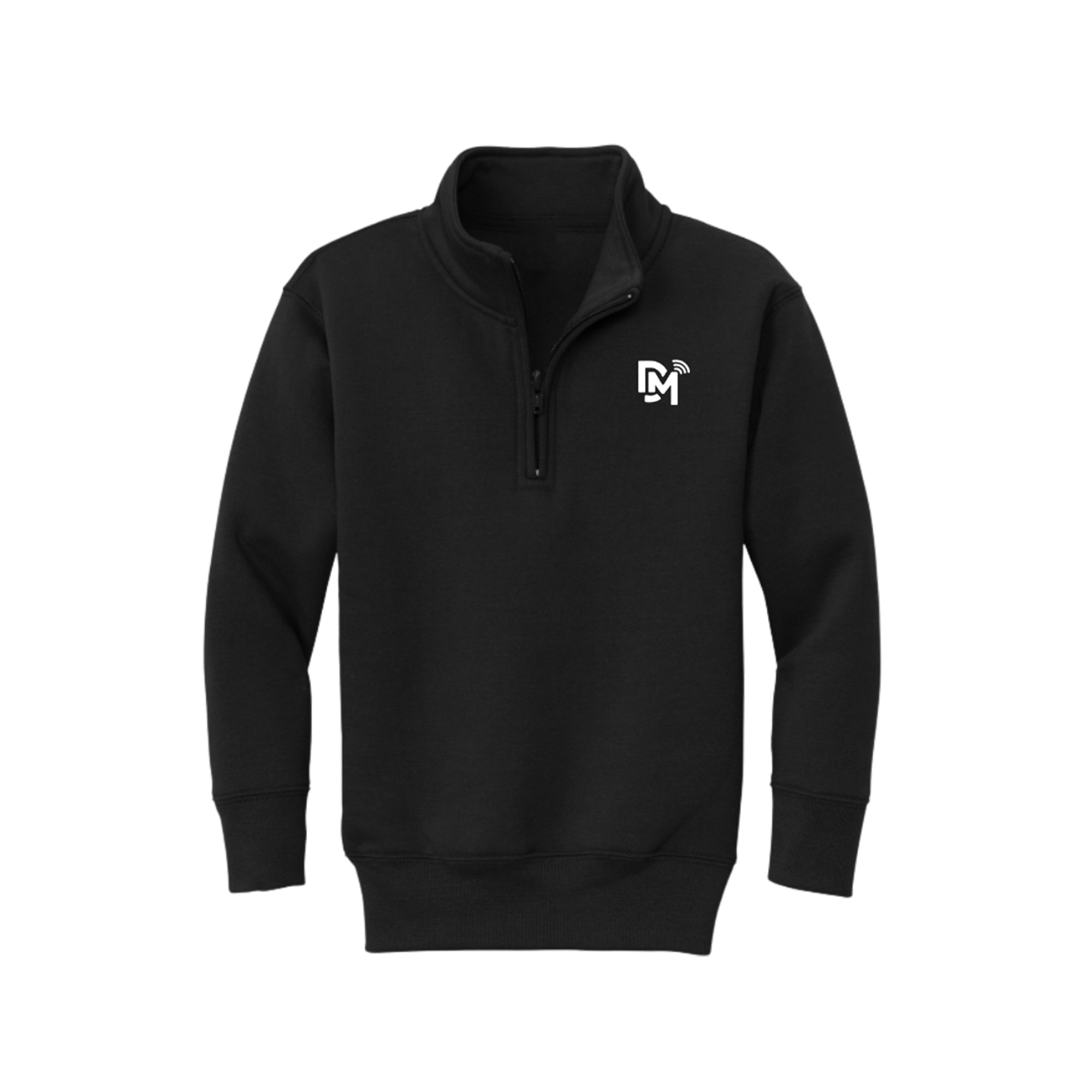 "DM" Quarter Zip Sweater